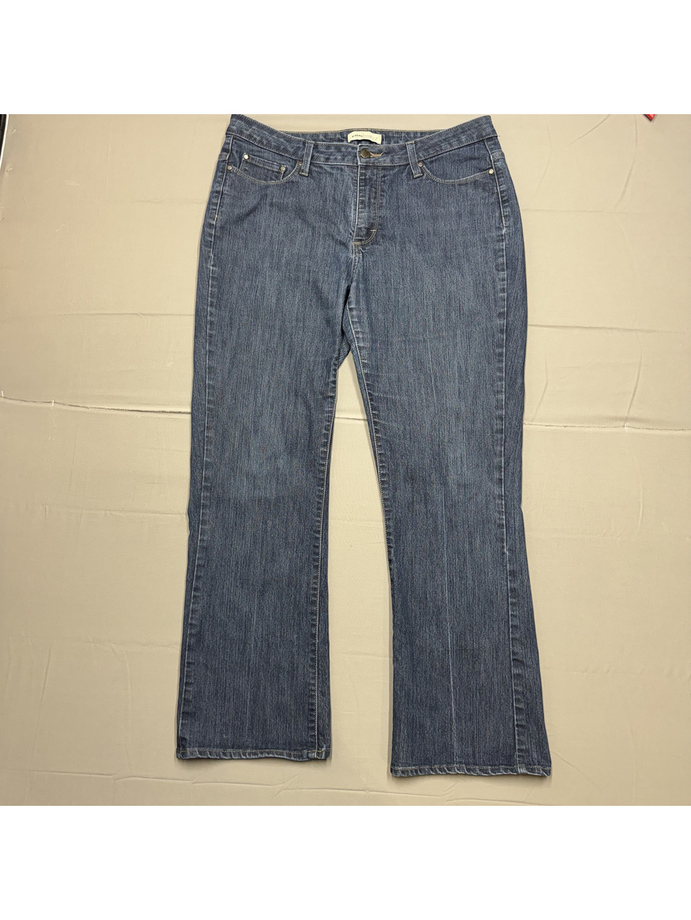 Riders Women's Bootcut Denim Stretch Jeans Size 14 Blue Medium Wash Casual
